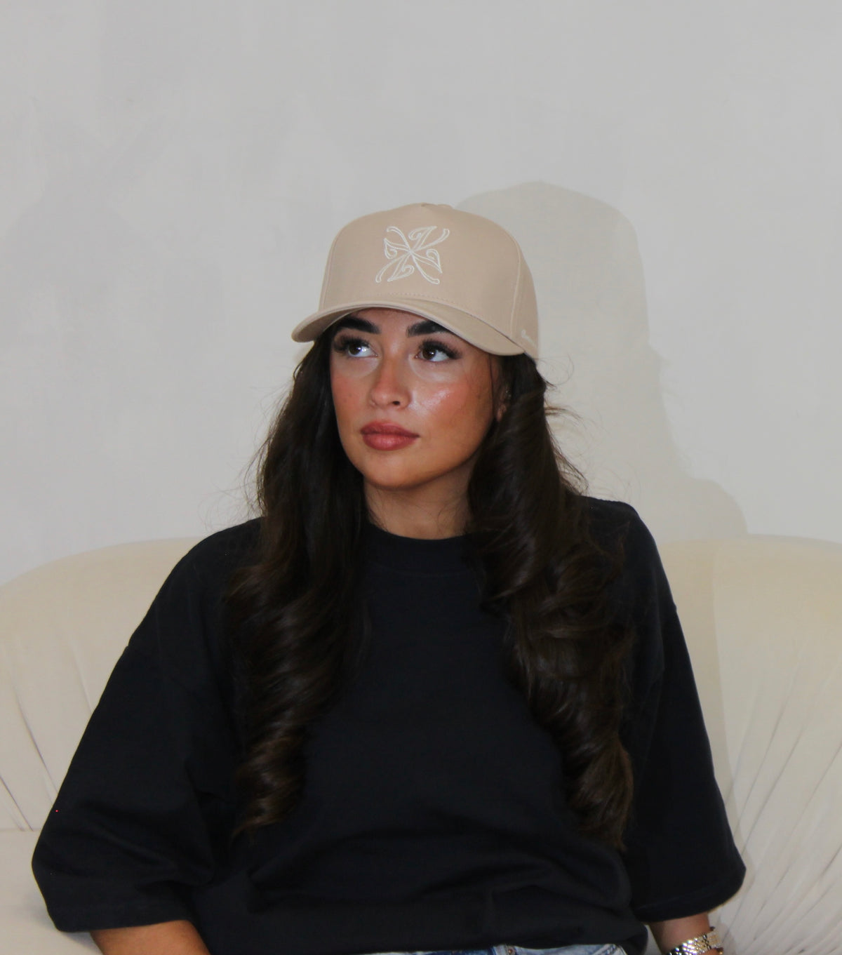 Verseau Signature Logo Hat - Cream