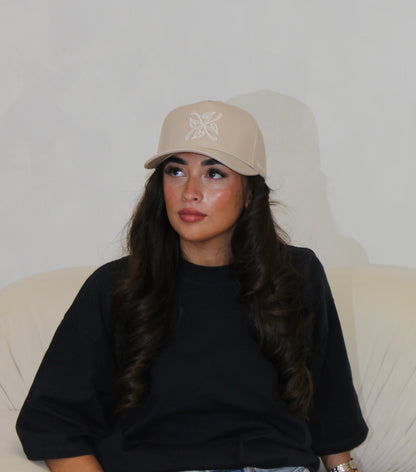 Verseau Signature Logo Hat - Cream